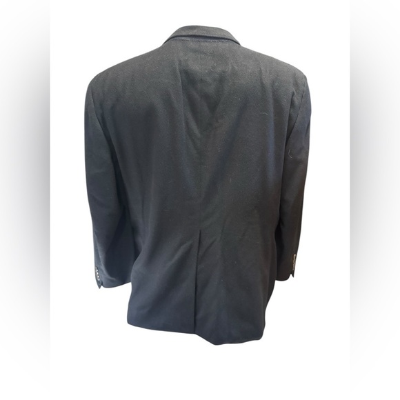 Loro Piana Nordstrom Cashmere Sport Coat Blazer Mens 43 100% Cashmere Black - Picture 2 of 13